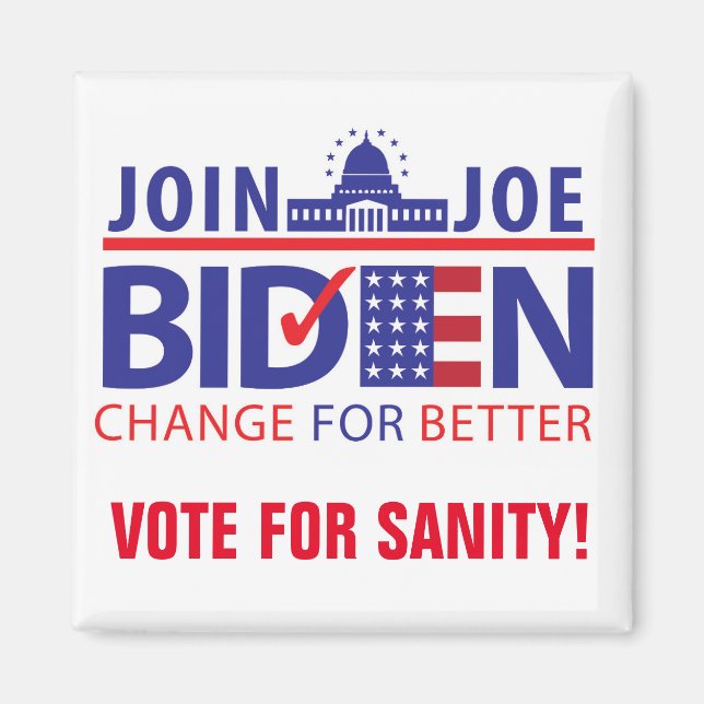 AIMANT BIDEN POUR LE PRÉSIDENT ! (Devant)