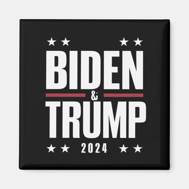 Aimant Biden Trump 2024 Drôle Président VP (Devant)