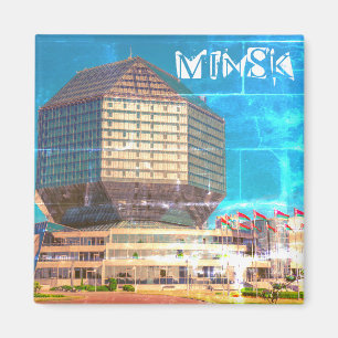 Aimant BiélБ е л а р у ь М с  du  de Minsk  de l'architec