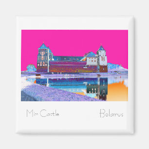 Aimant Biélorussie Беларусь Architecture du château de Mi