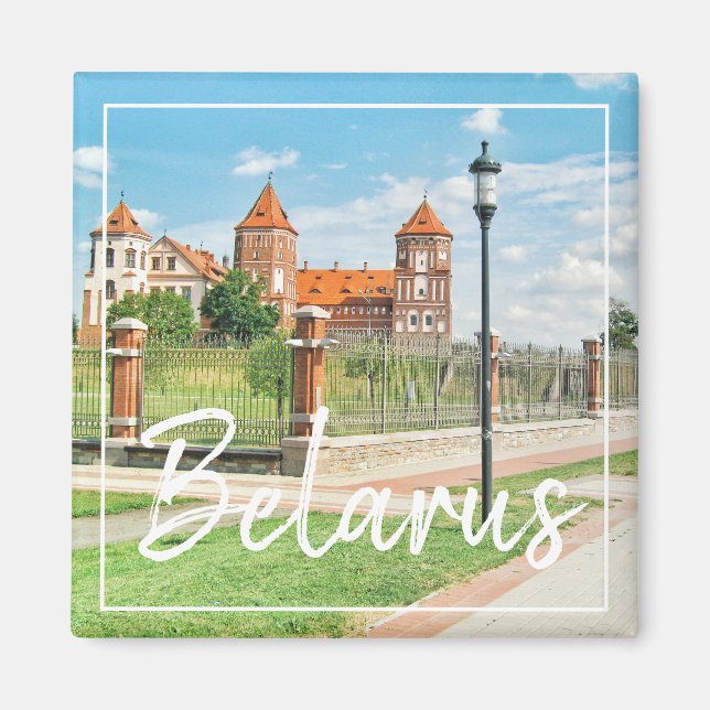 Aimant Biélorussie Architecture du château de Mir Nature  (Devant)