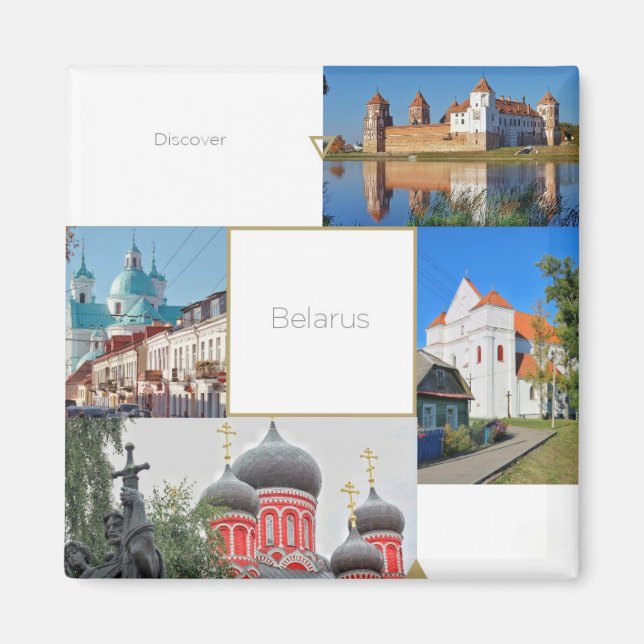 Aimant Biélorussie Mir Château Eglises Architecture Magne (Devant)