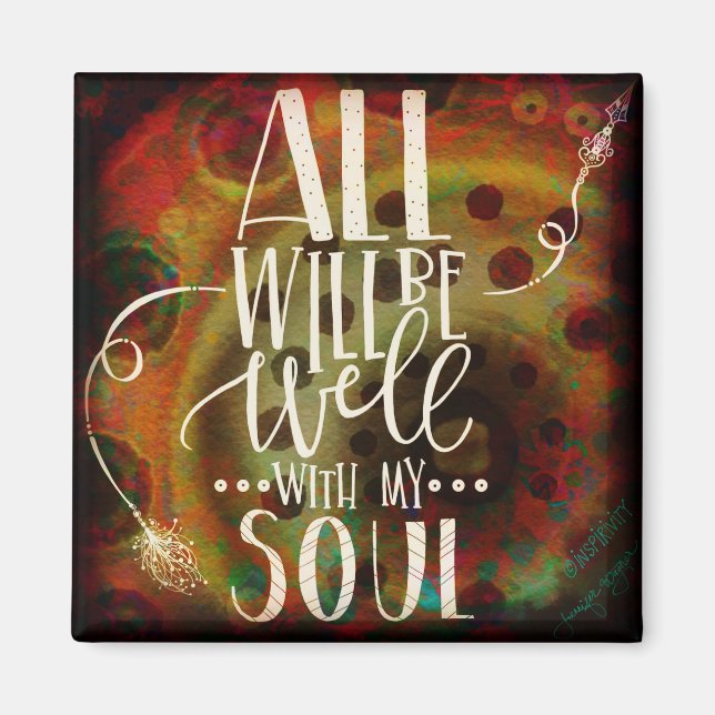 Aimant Bien Moderne Avec Mon Âme Masculine Inspiribilité (Devant)