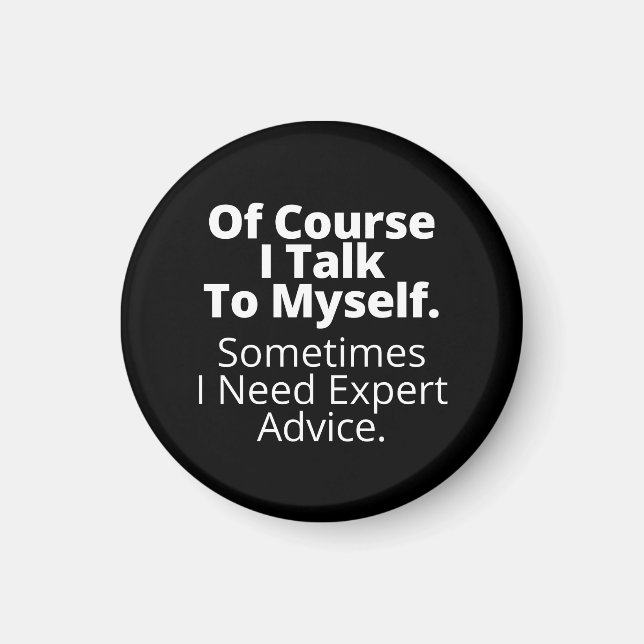 Aimant Bien sûr que je me parle. (Devant)