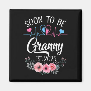 Aimant Bientôt Granny 2025 Première Grossesse Announ