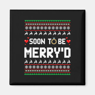 Aimant Bientôt, Joyeux Noël Engagé Couple Matchi