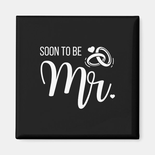 Aimant Bientôt M. Bientôt Mme Mariée Mariée Et Marié (Devant)