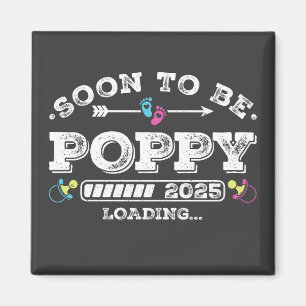 Aimant Bientôt Poppy 2025 Chargement Carré