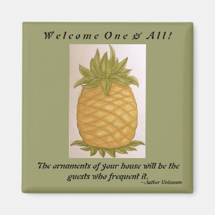 Aimant bienvenu d'ananas