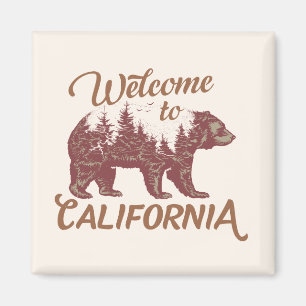 Aimant Bienvenue à California Bear Forest