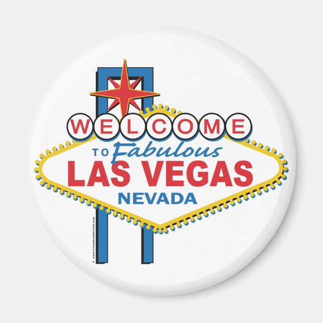 Aimant Bienvenue à Fabulous Las Vegas (Devant)