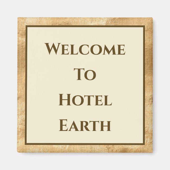 Aimant Bienvenue À Hotel Earth (Devant)