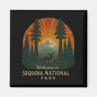 Bienvenue à la broderie Sequoia National USA Park
