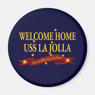 Aimant Bienvenue à la maison USS La Jolla