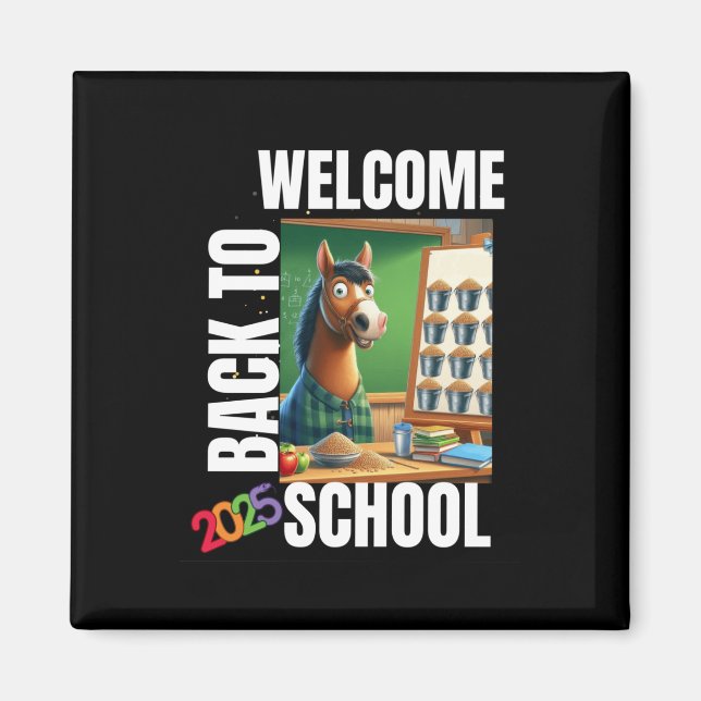Aimant Bienvenue À L'Autocollant School 2025 (Devant)