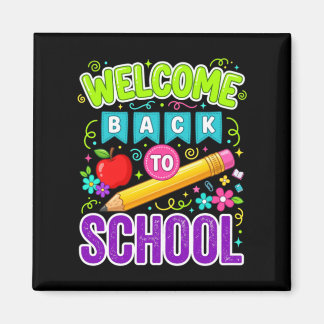 Aimant Bienvenue à l'école, premier jour d'école