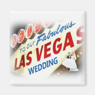 Aimant Bienvenue à notre Fabulous Las Vegas Mariage Magne