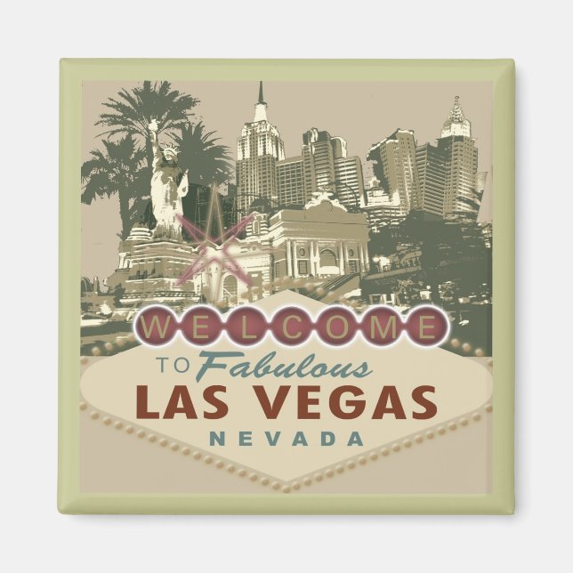 Aimant Bienvenue à Vegas (Devant)