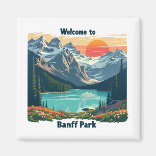 Aimant Bienvenue au parc national du Canada Banff