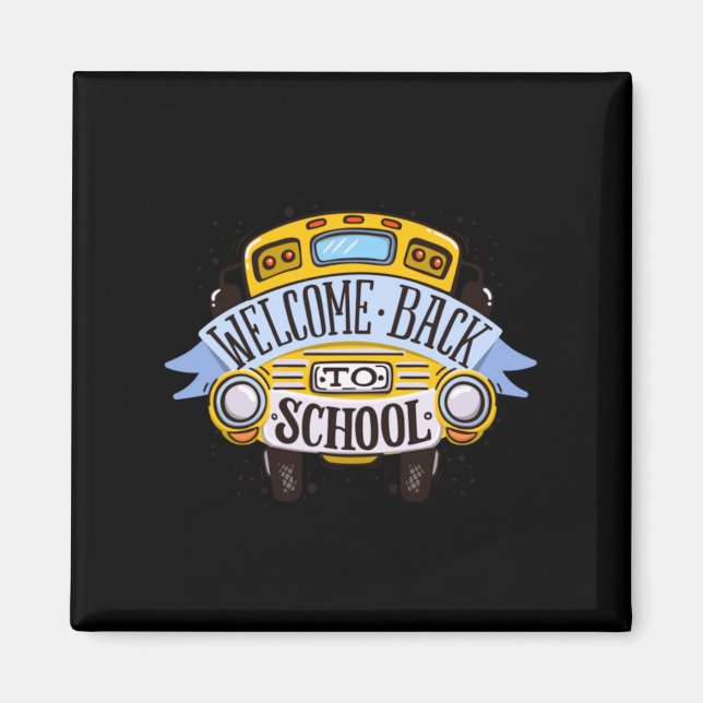 Aimant Bienvenue au retour à l'école (Devant)