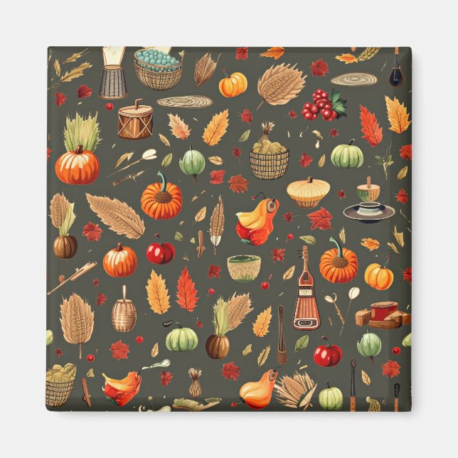 Aimant Bienvenue automne (Devant)