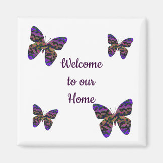 Aimant Bienvenue dans notre maison de location Bienvenue