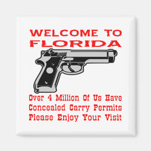 Aimant Bienvenue En Floride 4 Millions D'Entre Nous Ont D