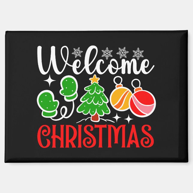 Aimant Bienvenue Noël (Recto)
