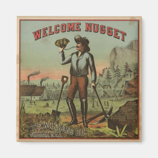 Aimant Bienvenue Nugget-1904 (Devant)