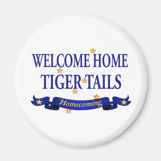 Aimant Bienvenue Tiger Tiger Tails (Devant)