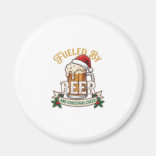 Aimant Bière Alimentée par Noël Joie Mug Chapeau de Père 