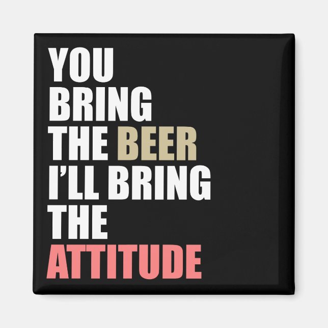 Aimant Bière, attitude (Devant)