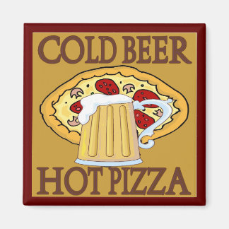 Aimant Bière Froide, Tshirts Hot Pizza