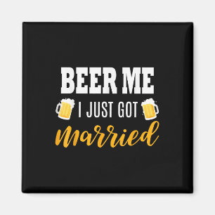 Aimant Bière Moi Je Viens De Me Marier Mariage Cadeau