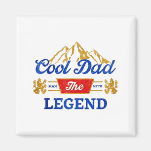 Aimant Bières Cool Dad La Légende