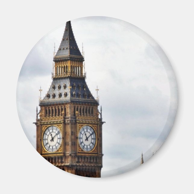 Aimant Big Ben London Clock Towers Et Westminster Abbey (Devant)