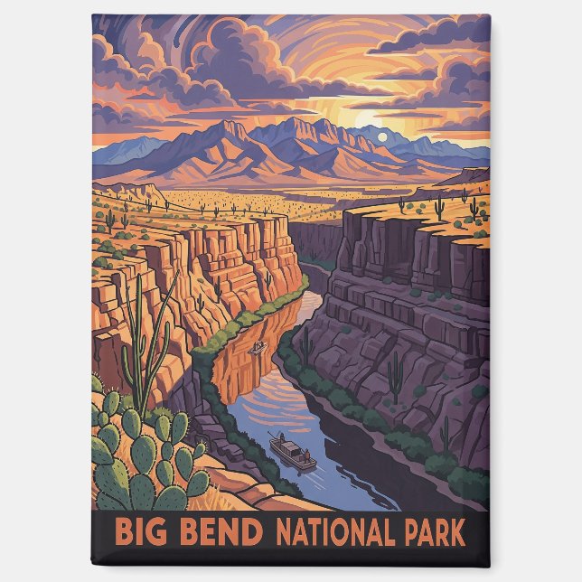 Aimant Big Bend National Park Travel (Recto)