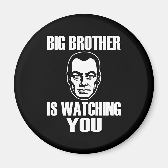 Aimant Big Brother vous regarde (Devant)