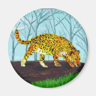 Aimant Big Cat Art Jaguar