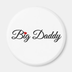 Aimant Big Daddy avec Red Heart