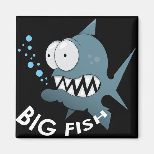 Aimant Big Fish - 2 pouces Carré magnétique 