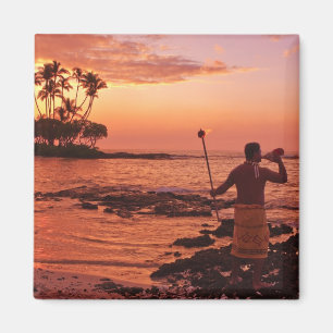 Aimant Big Island, Hawaï. Coucher de soleil, Big Island H