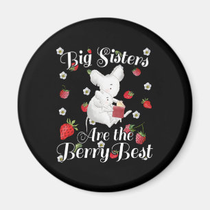 Aimant Big Sisters Berry Best - Pun aux fraises de souris