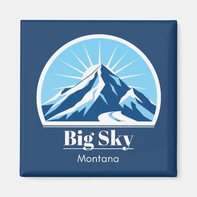 Aimant Big Sky Montana (Devant)
