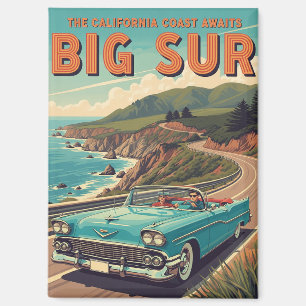 Aimant Big Sur California Voyage Rétro