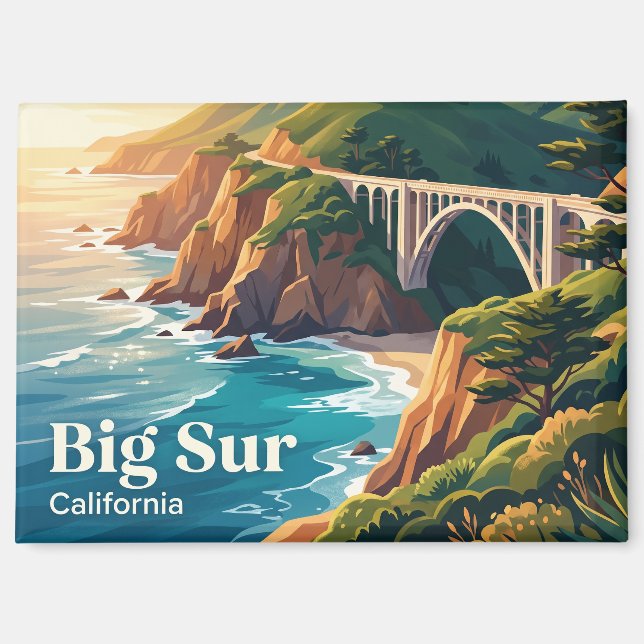 Aimant Big Sur Californie (Recto)