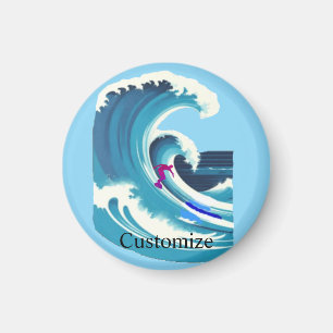 Aimant Big Wave Surfer Thunder_Cove