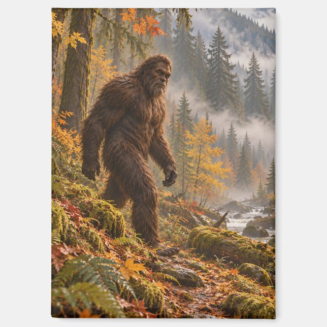 Aimant Bigfoot Brume d'Automne (Recto)