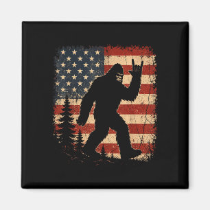 Aimant Bigfoot drapeau américain patriotique sasquatch ré