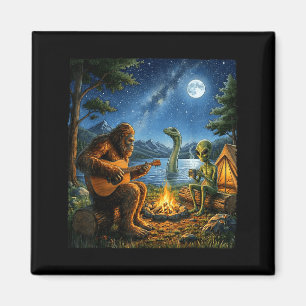 Aimant Bigfoot et Alien Loch Ness Feu de camp Sasquatch A